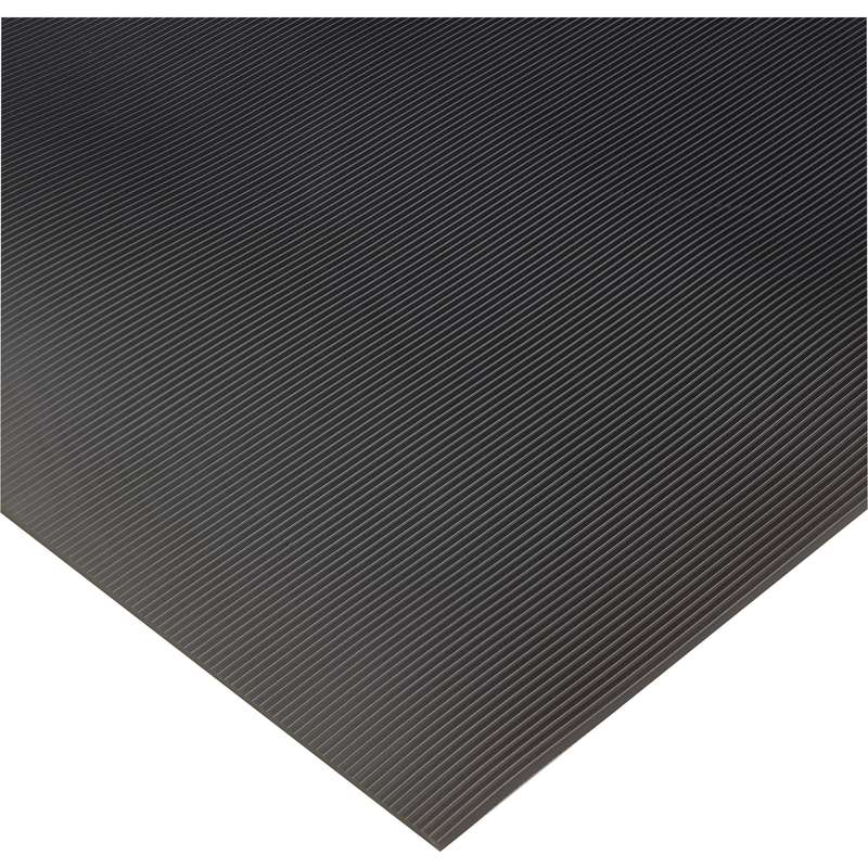 Insulated Corrugated 3 x 75' High Voltage Black Switchboard Matting up to 40,000 Dielectric Strength Volts, 3/8" Thick